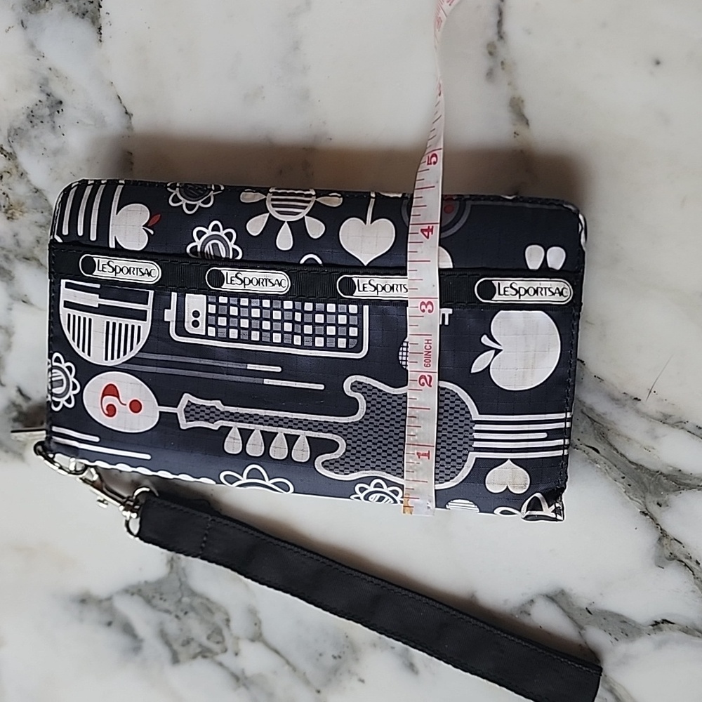 Lesportsac Musical Black and White Clutch - Picture 10 of 12